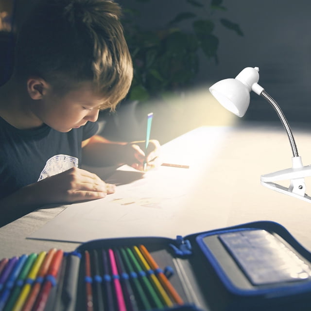 LED Mini Clip Lamp | Adjustable Brightness Bedside Night Light | Energy Efficient Table Reading Light | Compact Design | Sturdy Clip | Sleek Finish | USB Powered | Single Pack