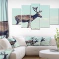 thumbnail image 3 of Design Art Large Reindeer in Norway Canvas Print, 3 of 3