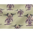 thumbnail image 4 of oneOone Viscose Jersey Fabric Bird & Tree Block Print Fabric By The Yard 60 Inch Wide, 4 of 5