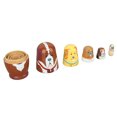 thumbnail image 1 of Cute Dog Matryoshka Dolls, Unique Wooden Russian Nesting Dolls  For Birthday, 1 of 8