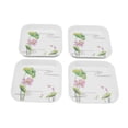 thumbnail image 1 of Assiette à Collation 4 Pcs, Assiettes de Service 5,9 Pouces Assiette à Fruits Assiettes à Salade Assiettes d'Apéritif Plats à Dessert Multifonctions pour Maison École Restaurant Plateau de Rangement Plateau pour Cracher les Os, 1 of 8
