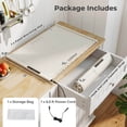 thumbnail image 3 of Costway Rollable & Portable Electric Warming Tray with Fasting Heating Timer Auto Shut-Off White, 3 of 10
