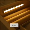 thumbnail image 3 of 3PCS Cordless White Light Wardrobe Lamp Stripe 10 Beads LED Lamp Indoor Induction Wardrobe Lamp Light and Motion Sensing Wardrobe Lamp Battery Powered Magnetic Suction Lamp, 3 of 8