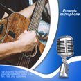 thumbnail image 3 of crativent Dynamic Microphone Vintage Portable Nightclub Stage Performance Karaokes Interview Chatting Mic Electric Audio Singer, 3 of 5