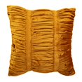 thumbnail image 1 of Housse de Coussin Personnalisée, Housse d'Oreiller, Canapé Sofa, Housse d'Oreiller de Lit, Housse d'Oreiller Texturée Froncée en Velours Doré 14x14 Pouces (35x35 cm), Housse d'Oreiller Unie Dorée - Beauté Dorée Riche, 1 of 2