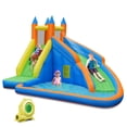 thumbnail image 1 of Goplus Inflatable Water Slide Mighty Bounce House Jumper Castle Moonwalk W/ 735W Blower, 1 of 9