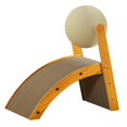 thumbnail image 1 of DOLITY Tapis de Chat avec Boule Rotative Kitty Activité Jouets Ondulé Chat Griffoir L, 1 of 9