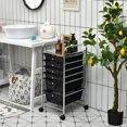 thumbnail image 3 of Costway 6 Drawer Rolling Storage Cart Scrapbook Paper Office Organizer Black, 3 of 10