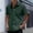 Army Green, variant on Men'S Shirts, Short Sleeve Button Down Solid Color Shirt, Casual Wear with Breathable Fabric, Comfortable