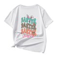 thumbnail image 3 of MEZZALL T-Shirts Multicolores Décontractés pour Enfants à Motif de Lettres Imprimé, Col Rond, Manches Courtes, Blanc, 140, 3 of 6