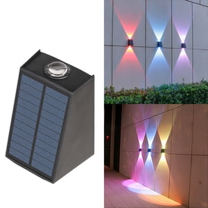 TopLLC RGB LED Lumières solaires extérieures Spots paysage Lumières de jardin Lampes solaires sans fil à l'extérieur/éclairage pour la promenade Yard Lampe solaire