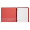 thumbnail image 3 of School Smart Polypropylene Round Ring Binder, 1 in, Red, 3 of 7
