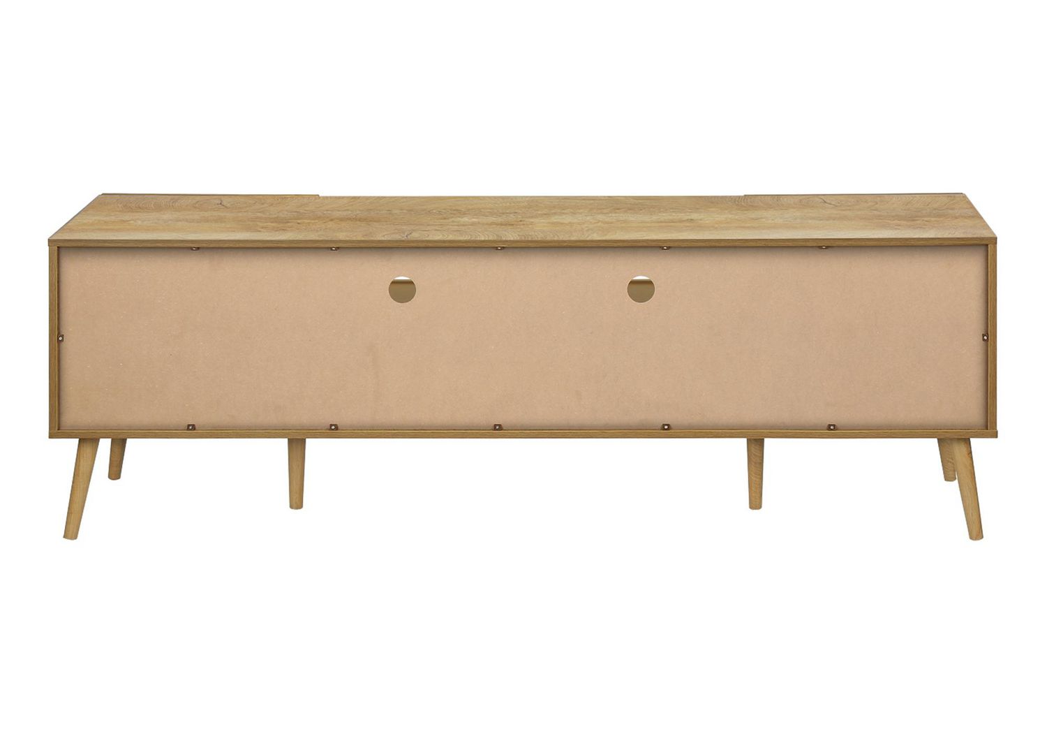 Monarch Specialties Meuble Tv, 72 Pouces, Console, Centre De Divertissement Média, Tiroir De Rangement, Stratifié Noyer, Mid Century, Moderne