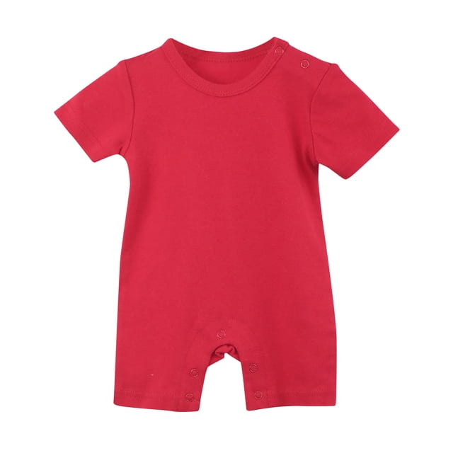 Baby Rompers Short Sleeve with Snap Closure Infant Clothes