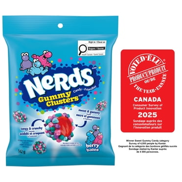 Friandises Nerds Gummy Clusters Baies 142g