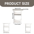 thumbnail image 3 of Iodue Rack Bed Side Table Side Table With Storage Rectangular Small End Table 12.6x8.7x15.8in Night Stand Modern Side Tables For Bedside Living Room Bathroom Night Stand, 3 of 4