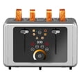 thumbnail image 1 of WHALL® Touchscreen Toaster 4 Slice - Stainless Steel Toaster, 6 Shade Settings, Extra Wide Slots Toaster With Bagel, Cancel, Defrost Functions, 1 of 5