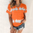 thumbnail image 1 of Wolfast T-Shirts pour Femmes Mode Femmes Mode T-Shirt Imprimé Manches Courtes Blouse Col Rond Hauts Décontractés Manches Courtes Blouses pour Femmes, 1 of 9