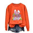 thumbnail image 5 of EGNMCR Easter T-Shirts Imprimés pour Femmes T-Shirts Graphiques pour Femmes Chemises pour Femmes T-Shirts à Col Rond pour Femmes Haut à Manches Longues Imprimé Easter Chandails T-Shirts pour Femmes, 5 of 5