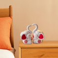 thumbnail image 1 of Wedding Couples Elephant Statues Art Sculptures for Valentines Entry Cabinet, 1 of 8