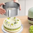 thumbnail image 2 of Bovemsi Cake Molds Stainless Ring 11 Piece Adjustable Ring Retractable Cake Ring, 2 of 6