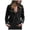 Black, variant on Moxiu Jackets for Women Trendy Faux Suede Moto Jacket Open Front Cardigan Leather Motorcycle Jacket Lapel Collar Coat Women Black,L