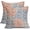 Blue Orange Dots, variant on Blue Yellow Pillow Covers 18x18 Set of 2 Boho Design Gray Polka Dot Throw Pillows Modern Art Trendy Print Decorative Outdoor Pillowcase Square Cushion Cover Linen Pillow Case for Home Sofa Couch Bed