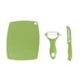 thumbnail image 2 of Oleegame 2PC Vegetable Peeler Stainless Steel Ceramic Set With Fruit Vegetable Peeler Knife Mini Cutting Board Colorful Kitchen Tools 3PCS, 2 of 4