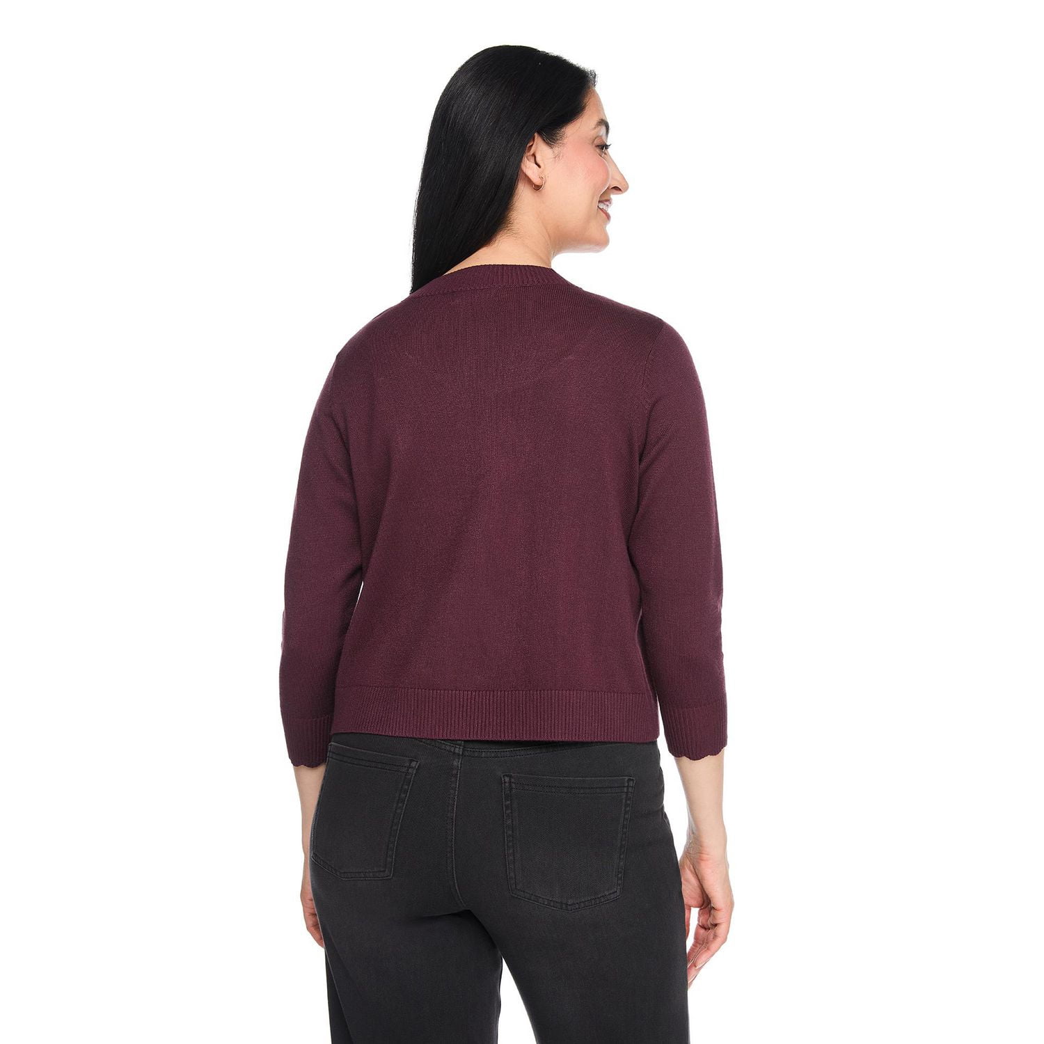 Veste courte en tricot à manches 3/4 Iyla pour femmes