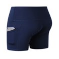 thumbnail image 2 of Femmes Taille Haute Court Ventre Contrôle Shorts Polyester Noir XL, 2 of 2