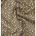 thumbnail image 1 of Soimoi Brown Velvet Fabric Wild Animal Fabric Prints by Yard 58 Inch Wide, 1 of 5