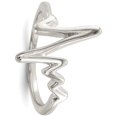 thumbnail image 1 of 925 Sterling Silver Polished Fancy Heartbeat Ring, 1 of 4