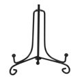 thumbnail image 1 of HURRISE Black Display Bowl Plate Stand Iron Easel Classic Display Stand, 4" Black, 1 of 7