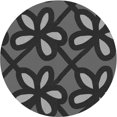 thumbnail image 1 of Ahgly Tapis d'Intérieur Lavable en Machine Carré Noir Charbon, 3 Pieds Carré, 1 of 7