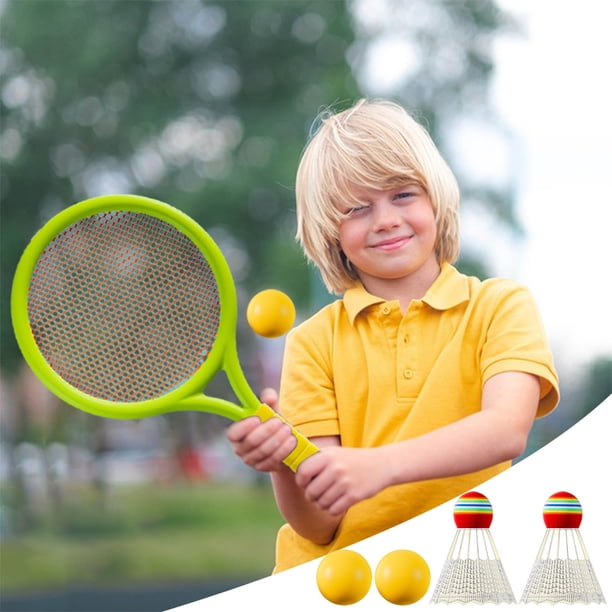 Greensen Ensemble de Raquette de Tennis pour Bébé, Ensemble de Raquette de Badminton Tennis Extérieur Intérieur pour Bébé Enfants Éducatif Sports Jeu Cadeaux Jouets, Ensemble de Raquette de Badminton Greensen Ensemble de Raquette de Tennis pour Bébé, Ensemble de Raquette de Badminton Tennis Extérieur Intérieur pour Bébé Enfants Éducatif Sports Jeu Cadeaux Jouets, Ensemble de Raquette de Badminton