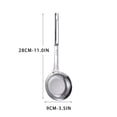 thumbnail image 2 of Boovnll Spoons, 304 Stainless Steel Oil Leak Proof Spoon Kitchen Tool Hanging Oil Proof Spoon Oil Filter Screen Spoon Foam Removal Spoon, Kitchen Gadgets, 2 of 2