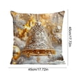 thumbnail image 3 of Fridja Sales Christmas Pillowcase About 18x18in Pillowcase - Christmas Decoration Patterns Home Pillowcase Flat Printing Imitating Three-dimensional Patterns, 3 of 6