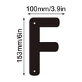 thumbnail image 2 of 3D Iron Art Letter House Number Sign with Screws Decorative Metal Alphabet Letters for Home Address Numbers,Garden Decor,Shop Sign, que Industrial Style,26 English Letters for DIY Wall Display, 2 of 5