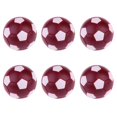 thumbnail image 2 of 6 Pieces Foosball Table Soccer Replacement Ball Dark Red, 2 of 7