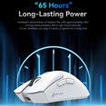 thumbnail image 3 of R1 Gaming Mouse Desktop Mouse with Adjustable DPI Wireless/Wired Connection Modes Lightweight Gaming Mouse White, 3 of 4