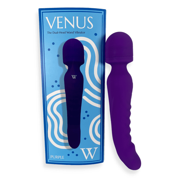 V FOR VIBES Purple, Dual-Head, Warming, Vibrating Massager, Best Wand Massager For Women