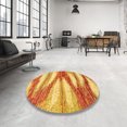 thumbnail image 3 of Ahgly Company Indoor Rectangle Abstract Orange Red Abstract Area Rugs, 8' x 10', 3 of 6