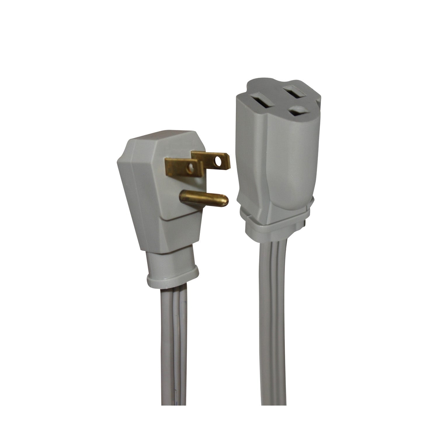 Xtricity - 1 Plug Electrical Extension Cord with Grounding, 2 Meter Length, For Indoor Use, Gray