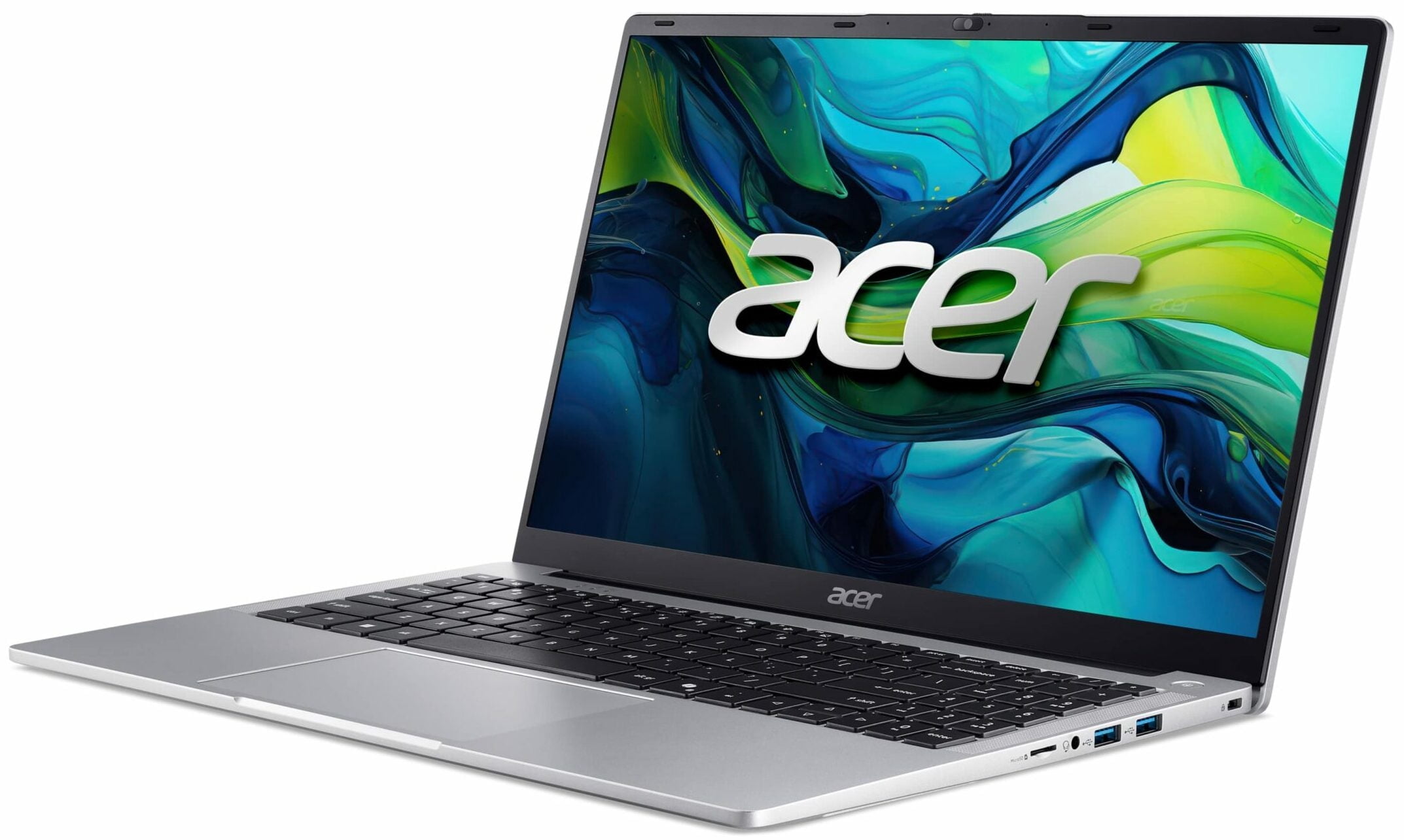 Refurbished Acer Aspire Lite 15.6" FHD Laptop, Intel Celeron N4500 Processor, 4GB DDR4X RAM, 64GB Flash Storage, Silver