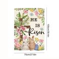 thumbnail image 2 of Wdhugt Easter Outdoor Decoration Garden Flag Courtyard Hanging Flag Polyester Fabric 39.4X27.6 Inch Multicolor Design For Festive Atmosphere, 2 of 6