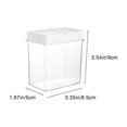 thumbnail image 3 of Meitianfacai Plastic Spice Jars with Lids, Kitchen Food Storage Container with Sealed Lid, Transparent Square Spice Containers Jar, Airtight Pantry Containers for Kitchen Storage and Organization, 3 of 7