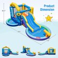thumbnail image 2 of Gymax Kids Inflatable Water Slide Park Bounce Castle w/ 50 Ocean Balls & 735W Blower, 2 of 10