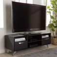 thumbnail image 2 of Baxton Studio Warwick 47" TV Stand in Dark Brown, 2 of 11