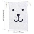 thumbnail image 4 of QualitChoice Portable Cotton Linen Drawstring Closure Bag Bedroom Large Capacity Pouch Sundries Luggage Cargo Laundry Organizer Type 4 1 Pc, 4 of 6