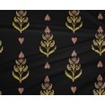 thumbnail image 4 of oneOone Polyester Lycra Fabric Leaves & Paisley Block Printed Fabric 1 Yard 56 Inch Wide, 4 of 4